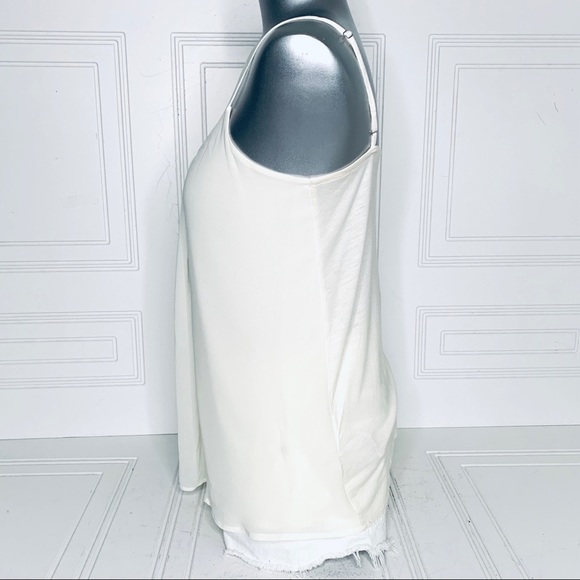 BANANA REPUBLIC OFF WHITE CHIFFON TOP NEW WITH TAG - Picture 5 of 6